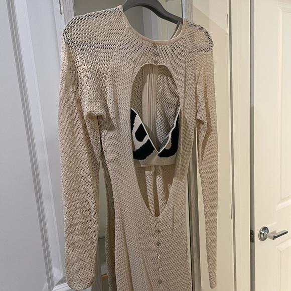 CUT OUT KNIT MAXI DRESS IN EVE - Picture 5 of 5